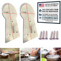 Stainless Steel Coconut Grater Replacement Blades – Set of 2 with 6 Mounting Screws
