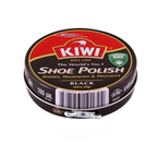 KIWI Black Shoe Boot Polish Wax 100ml — Shines, Nourishes & Protects