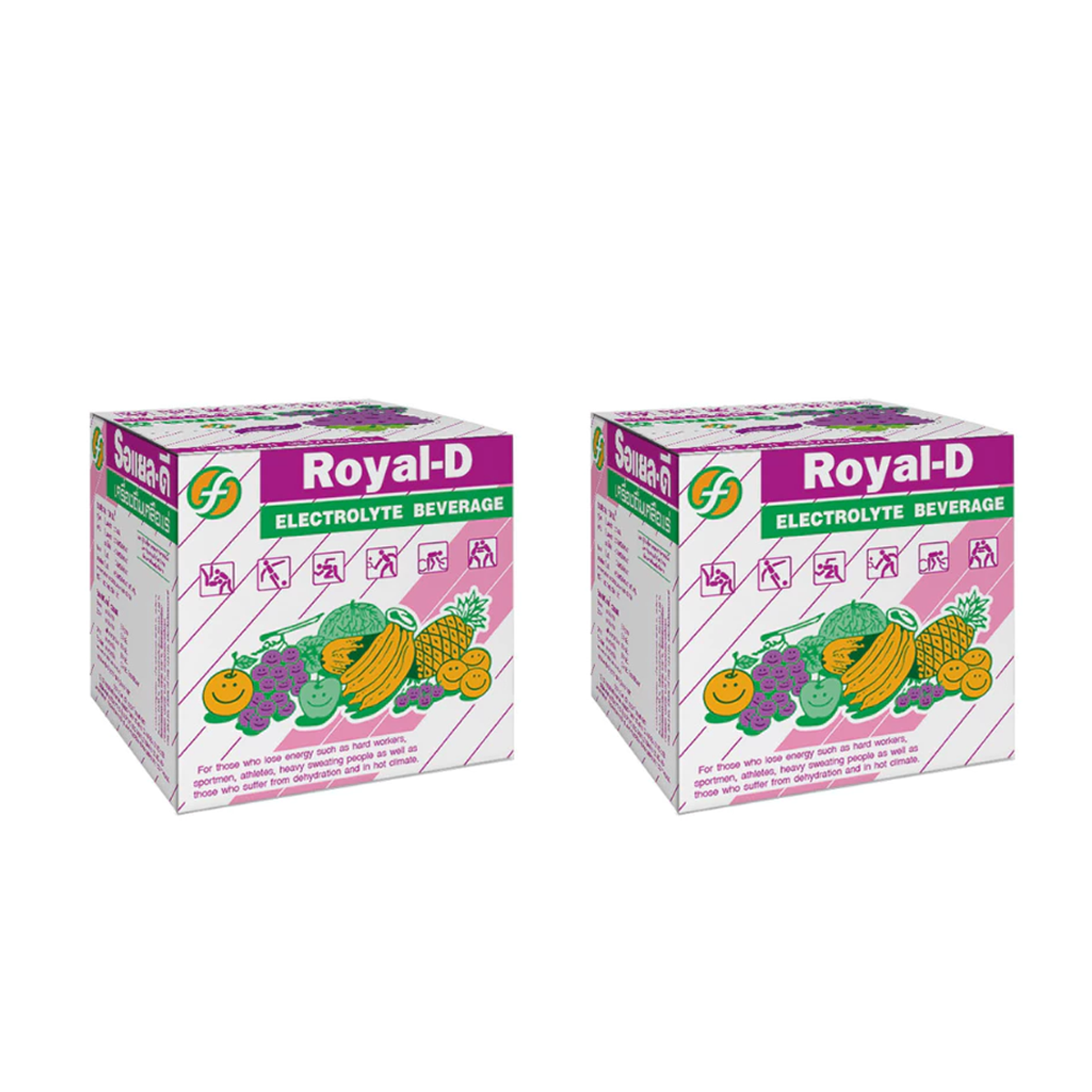 Royal-D Electrolyte Beverage, Grape Flavor, 10 Sachets/Box, Refreshing