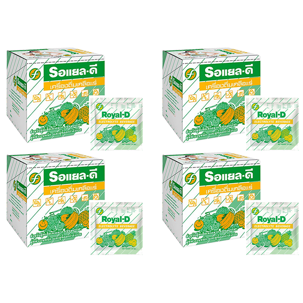 Royal-D Electrolyte Drink Powder with Vitamins B1 B2 B6 C & Calcium (25g x 10 Sachets/Box)